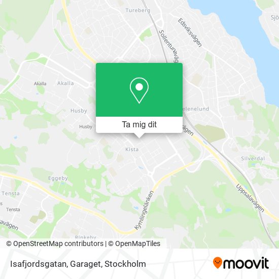 Isafjordsgatan, Garaget karta