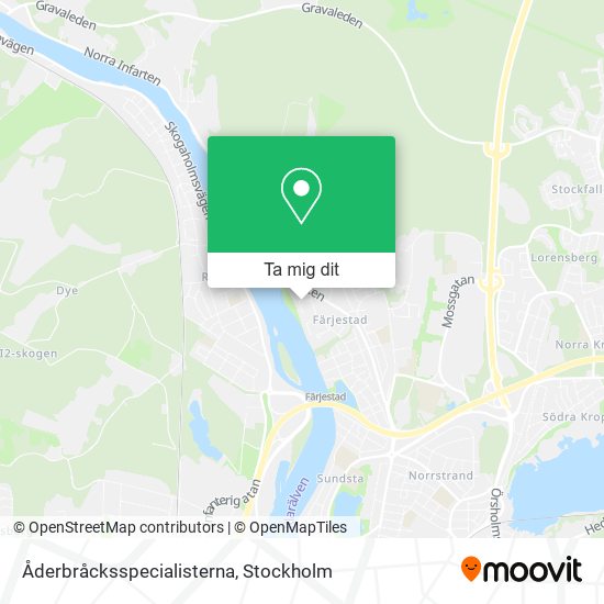 Åderbråcksspecialisterna karta