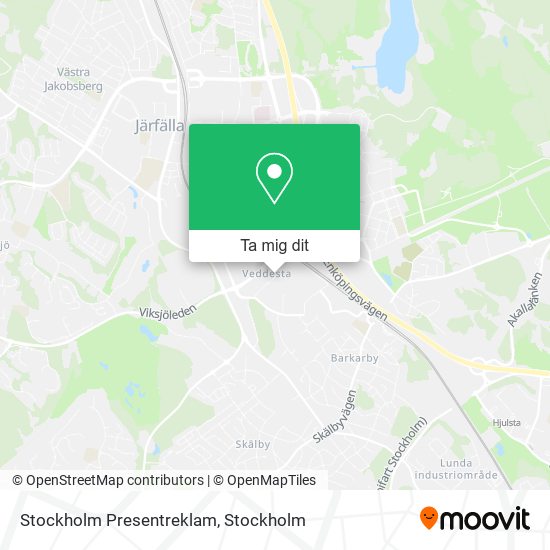 Stockholm Presentreklam karta
