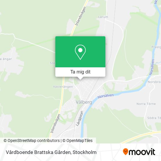 Vårdboende Brattska Gården karta