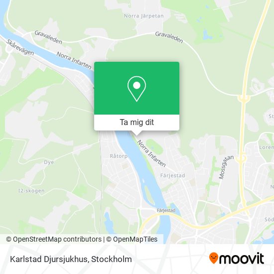 Karlstad Djursjukhus karta
