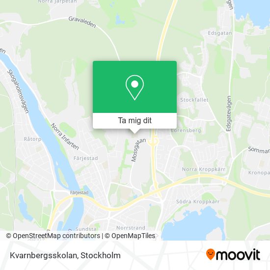 Kvarnbergsskolan karta