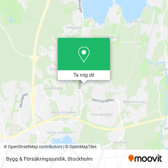 Bygg & Försäkringsjuridik karta