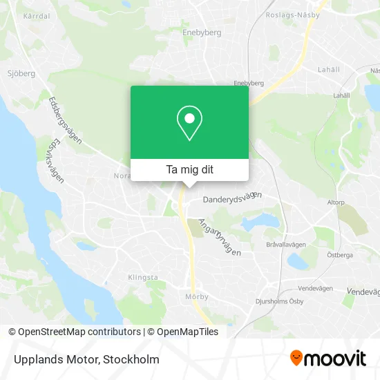 Upplands Motor karta