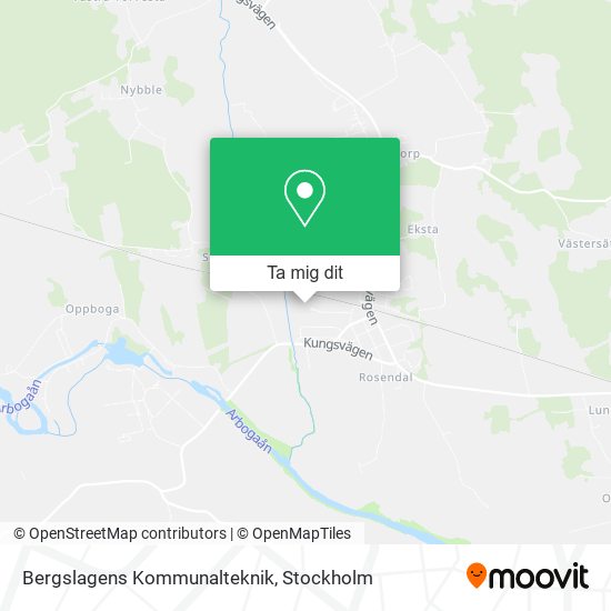 Bergslagens Kommunalteknik karta