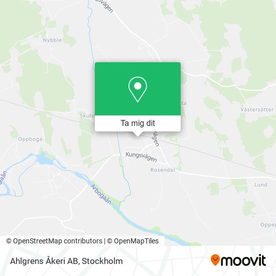 Ahlgrens Åkeri AB karta