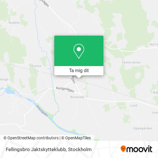 Fellingsbro Jaktskytteklubb karta