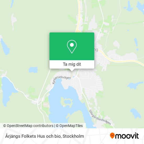 Årjängs Folkets Hus och bio karta