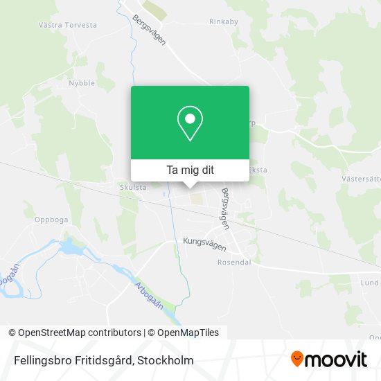 Fellingsbro Fritidsgård karta