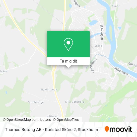 Thomas Betong AB - Karlstad Skåre 2 karta