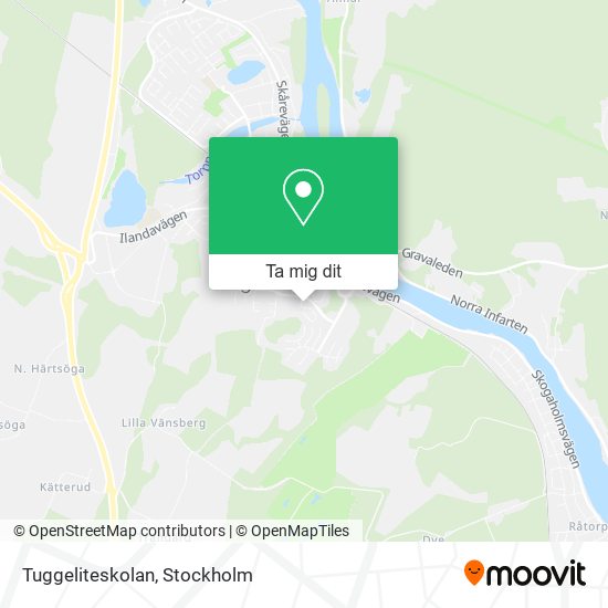 Tuggeliteskolan karta