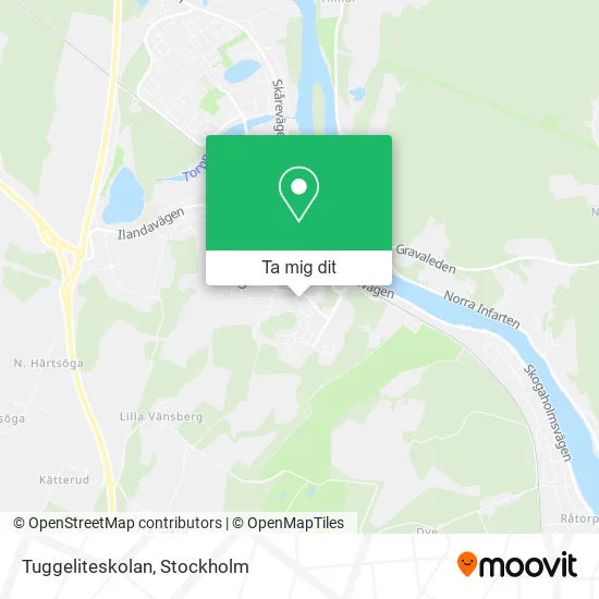 Tuggeliteskolan karta