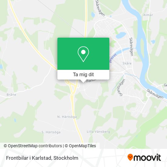 Frontbilar i Karlstad karta