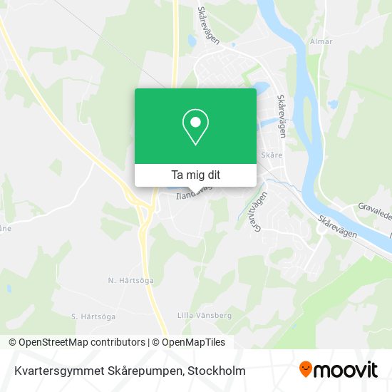 Kvartersgymmet Skårepumpen karta