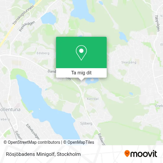 Rösjöbadens Minigolf karta