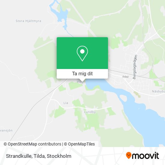 Strandkulle, Tilda karta