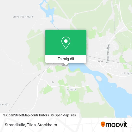 Strandkulle, Tilda karta