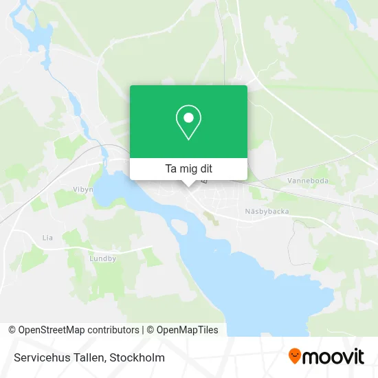 Servicehus Tallen karta