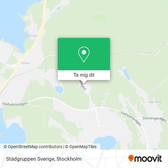 Städgruppen Sverige karta