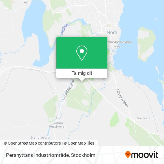 Pershyttans industriområde karta