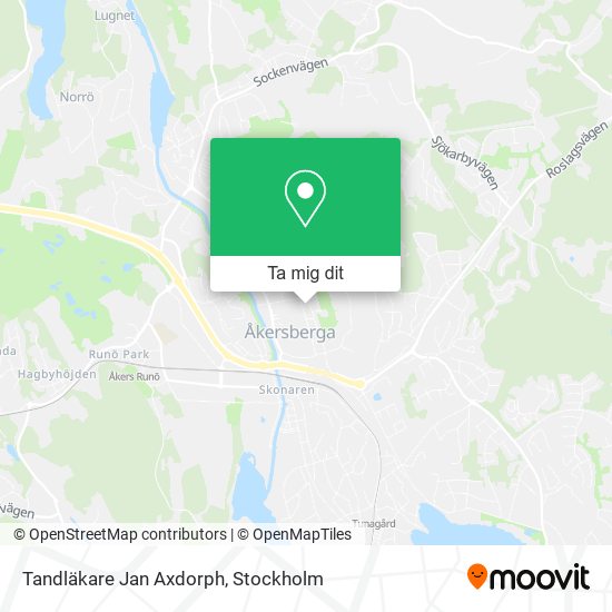 Tandläkare Jan Axdorph karta