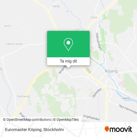 Euromaster Köping karta