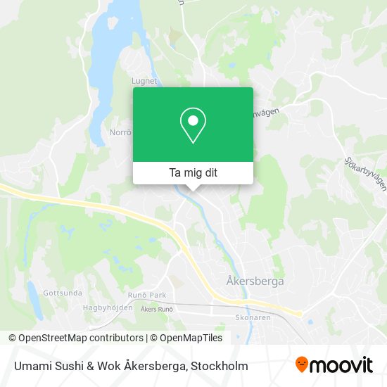 Umami Sushi & Wok Åkersberga karta