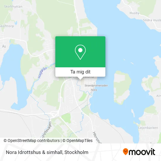 Nora Idrottshus & simhall karta