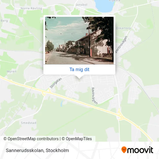 Sannerudsskolan karta
