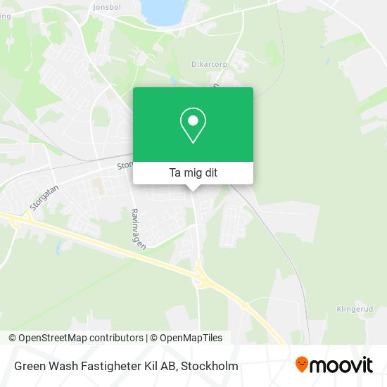 Green Wash Fastigheter Kil AB karta