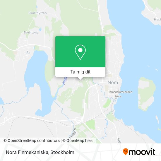 Nora Finmekaniska karta