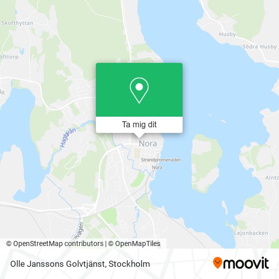 Olle Janssons Golvtjänst karta