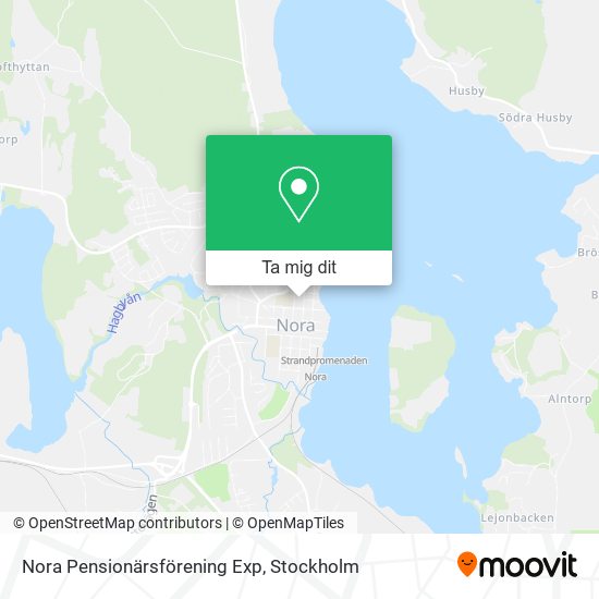 Nora Pensionärsförening Exp karta