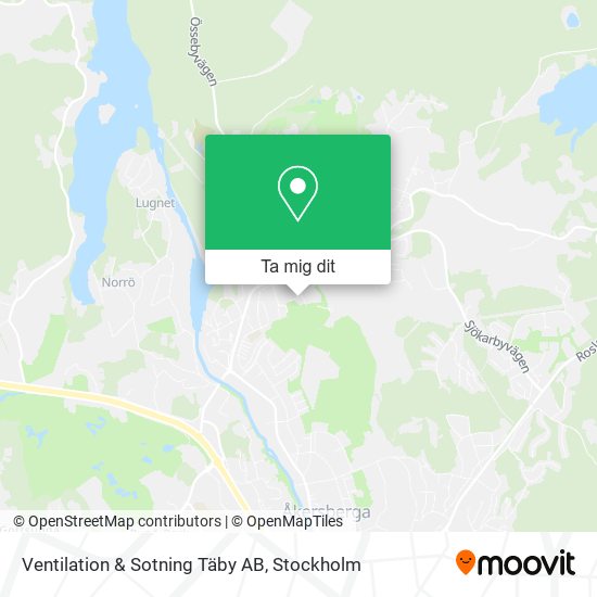 Ventilation & Sotning Täby AB karta