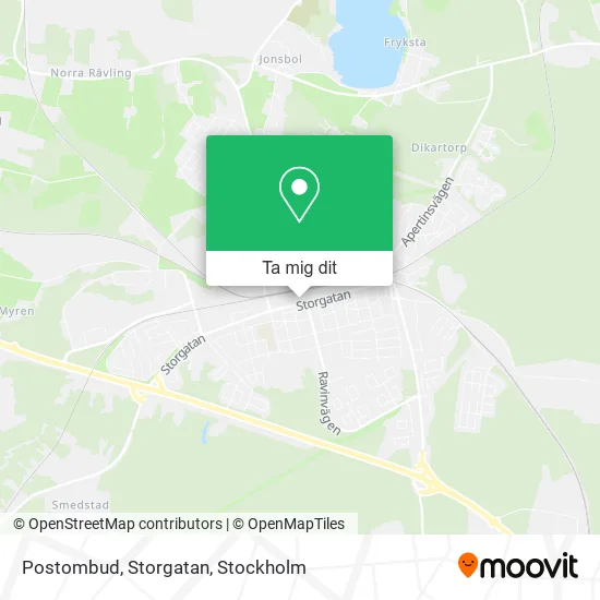 Postombud, Storgatan karta