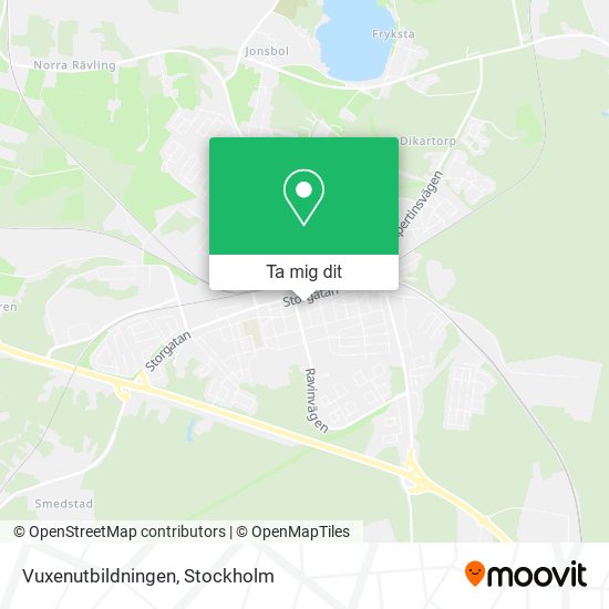 Vuxenutbildningen karta