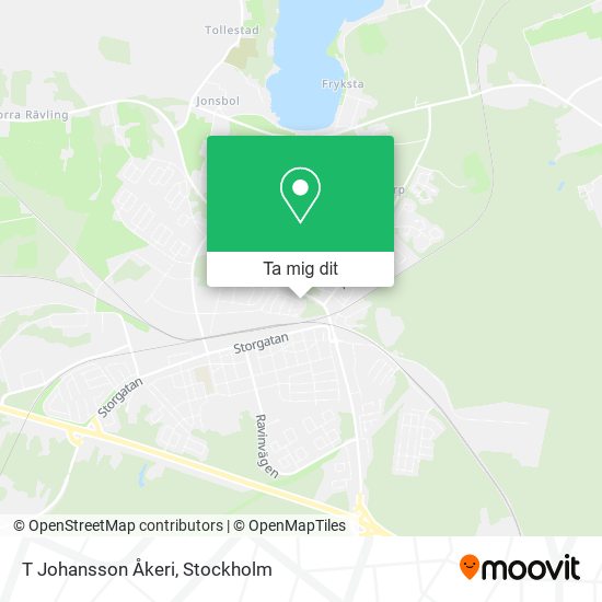 T Johansson Åkeri karta