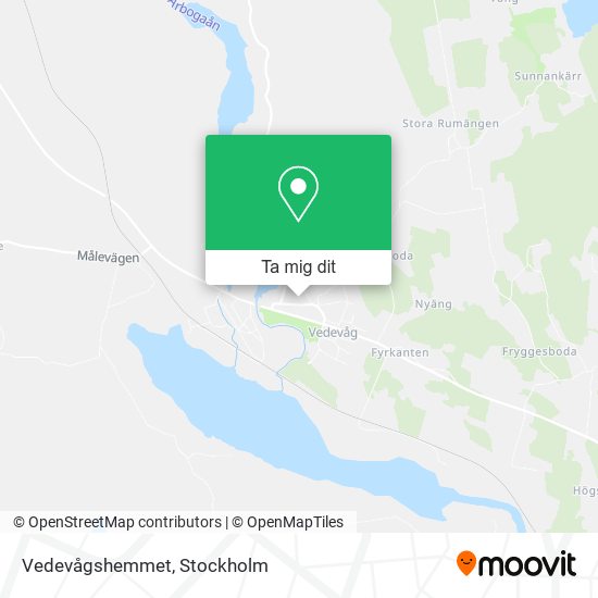 Vedevågshemmet karta