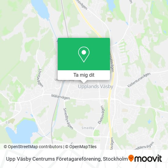 Upp Väsby Centrums Företagareförening karta