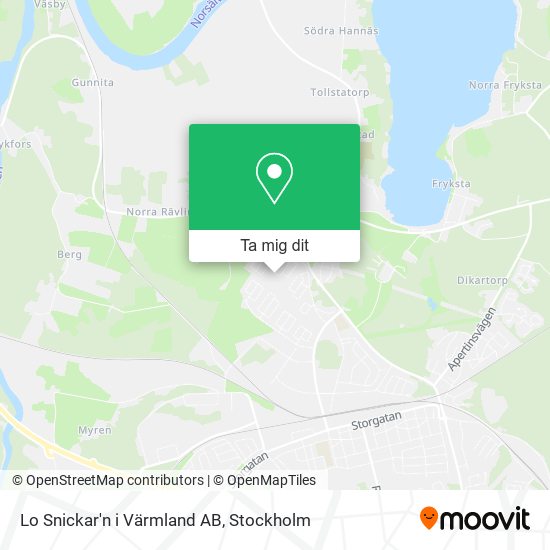 Lo Snickar'n i Värmland AB karta
