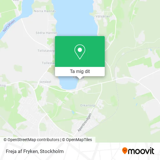Freja af Fryken karta