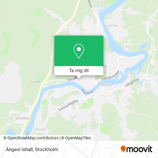 Ängevi ishall karta
