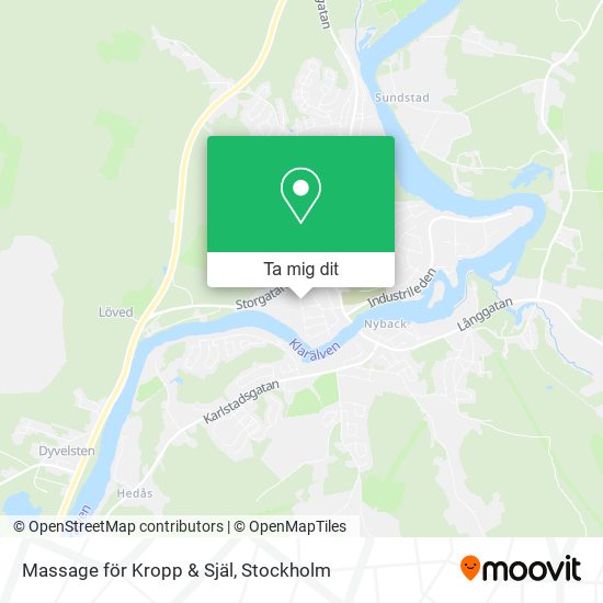 Massage för Kropp & Själ karta