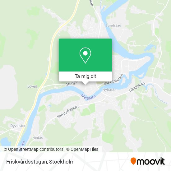 Friskvårdsstugan karta