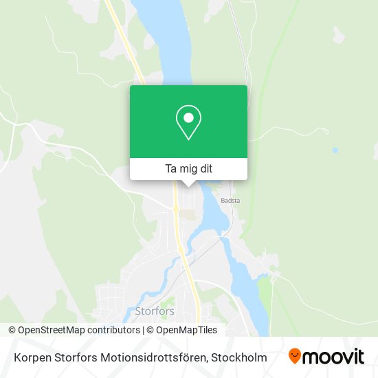 Korpen Storfors Motionsidrottsfören karta