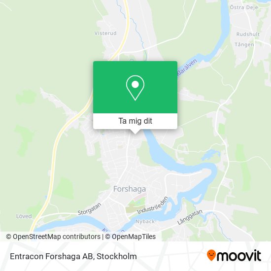 Entracon Forshaga AB karta