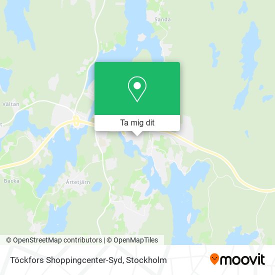 Töckfors Shoppingcenter-Syd karta