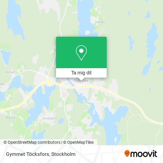 Gymmet Töcksfors karta