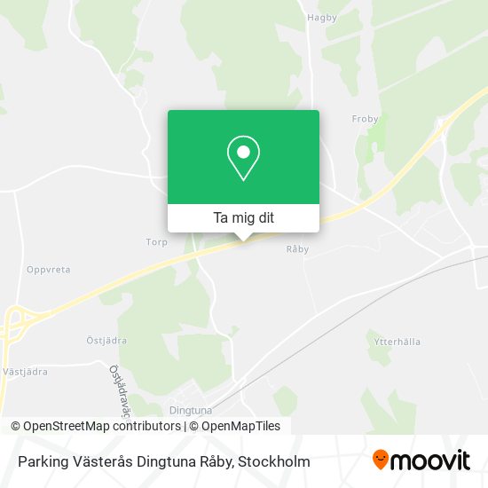 Parking Västerås Dingtuna Råby karta