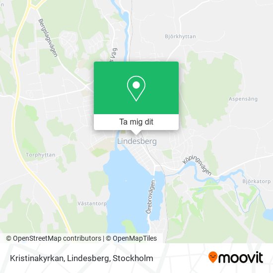 Kristinakyrkan, Lindesberg karta